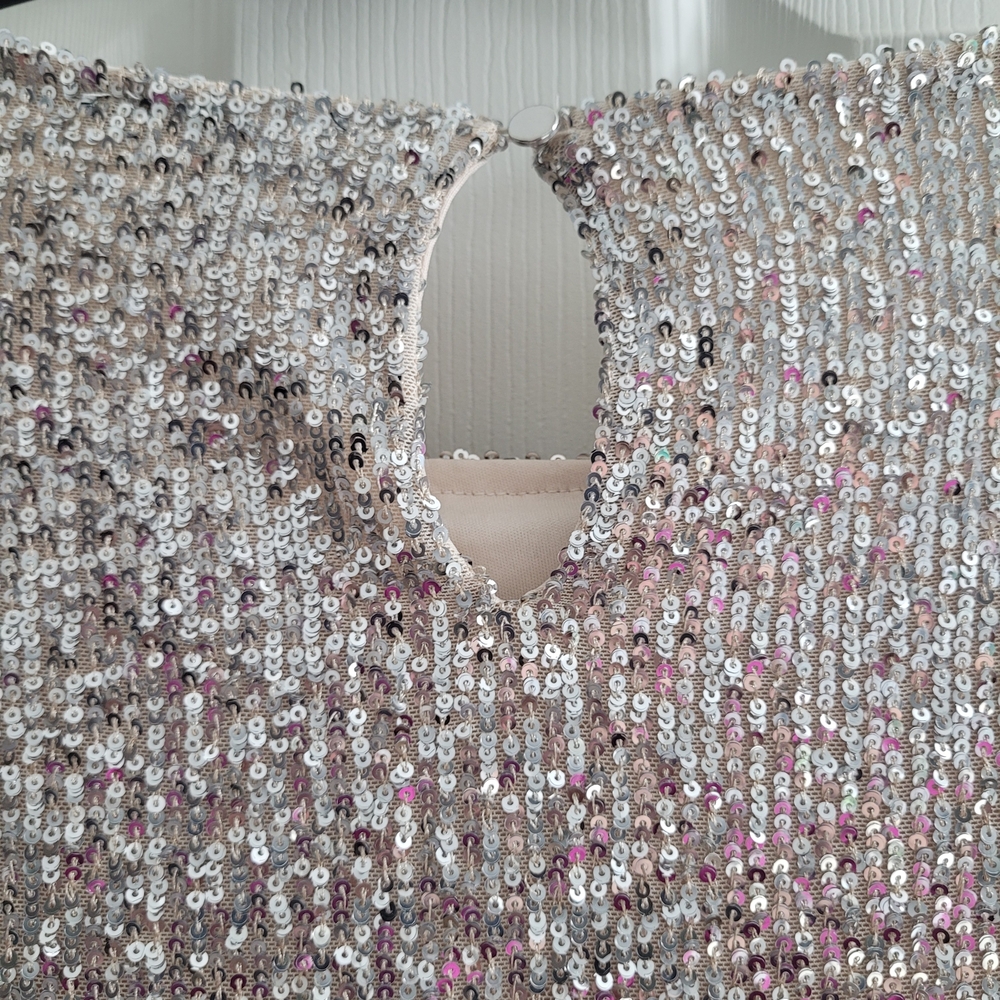 Silver Sequin Top - image 4